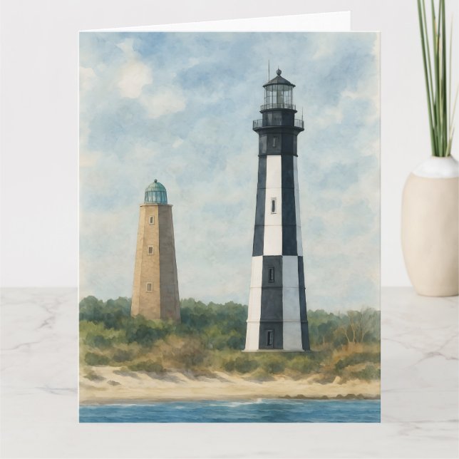 Cape Henry Lighthouses Kort (Framsida)