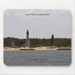 Cape Henry Lighthouses mousepad Musmatta