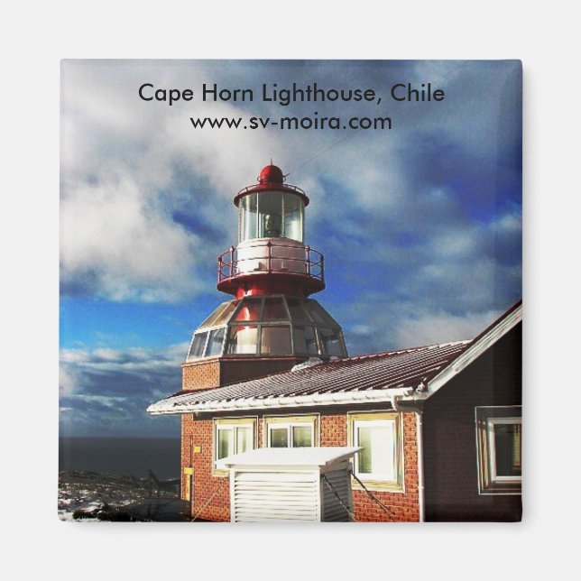 Cape Horn Lighthouse, Chile Magnet (Framsidan)