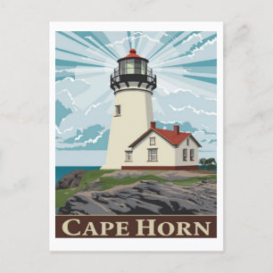 Cape Horn Lighthouse, Chile Vykort