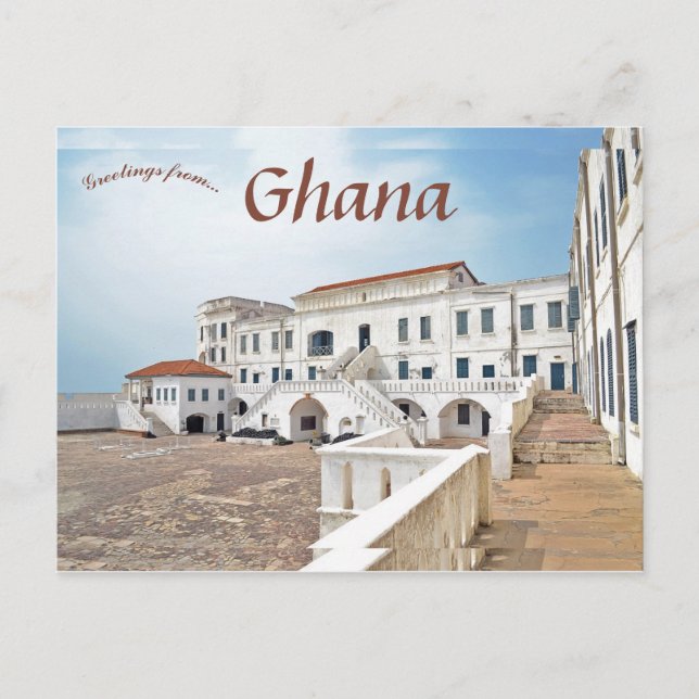 Cape Kusten Castle Ghana Vykort (Framsida)
