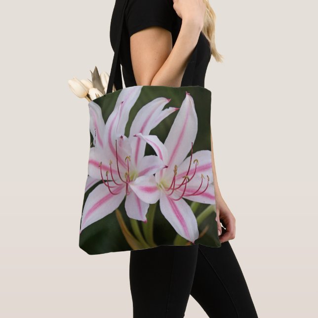 Cape Lily Tote Bag Tygkasse (Närbild)