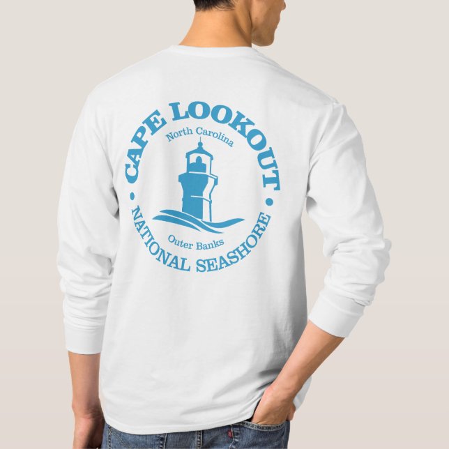 Cape Lookout (fyr) T Shirt (Baksida)