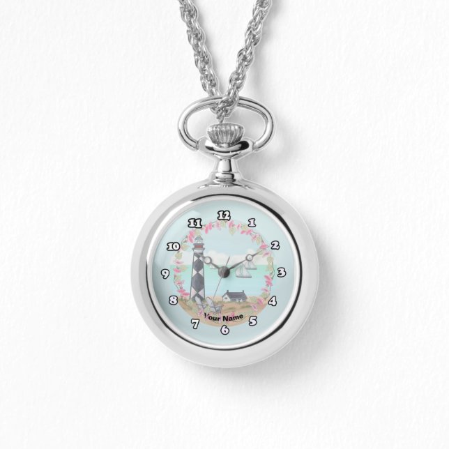 Cape Lookout Lighthouse Armbandsur (Framsida)