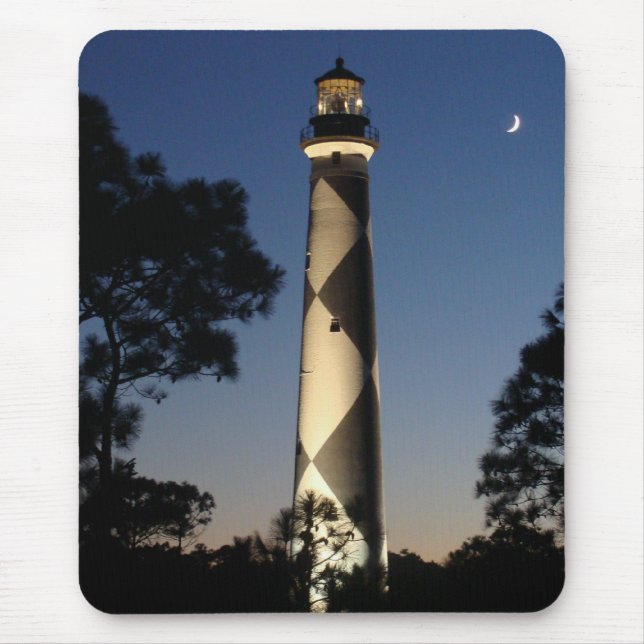 Cape Lookout Lighthouse Mousepad Musmatta (Framsidan)