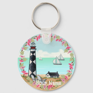 Cape Lookout Lighthouse Nyckelring