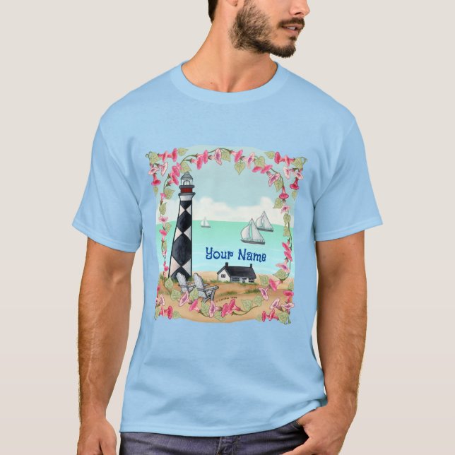 Cape Lookout Lighthouse t-shirt (Framsida)