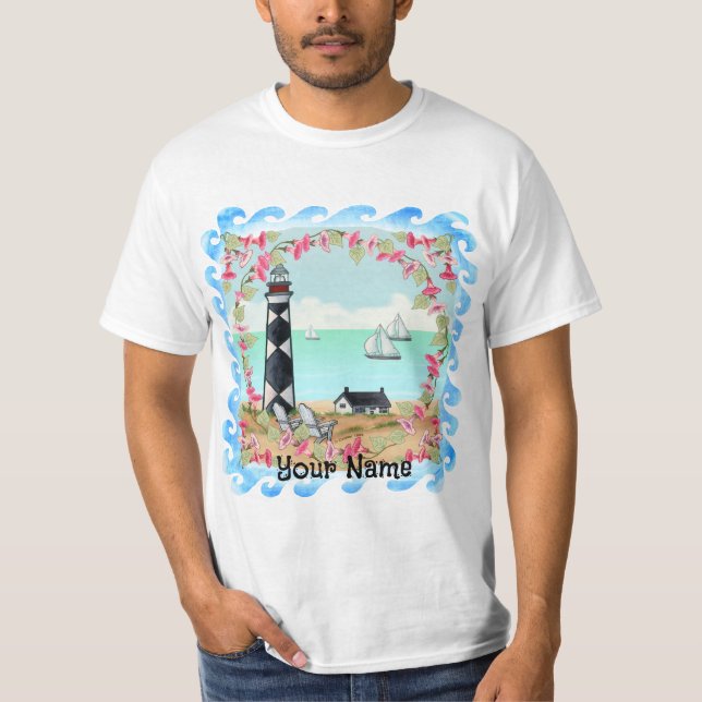 Cape Lookout Lighthouse t-shirt (Framsida)