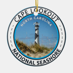 Cape Lookout National Seashore North Carolina Julgransprydnad Keramik