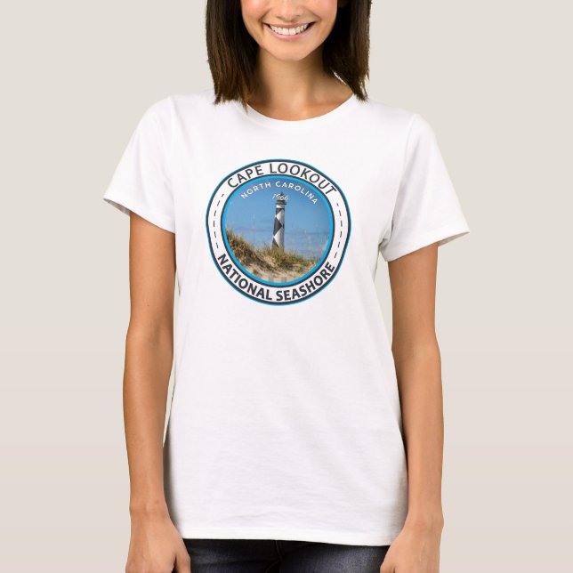 Cape Lookout National Seashore North Carolina T Shirt (Framsida)