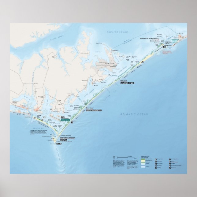 Cape Lookout National Seashore Poster (Framsidan)