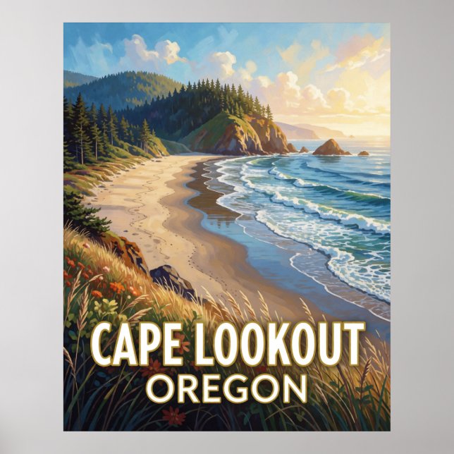 Cape Lookout State Park — Oregon Poster (Framsidan)