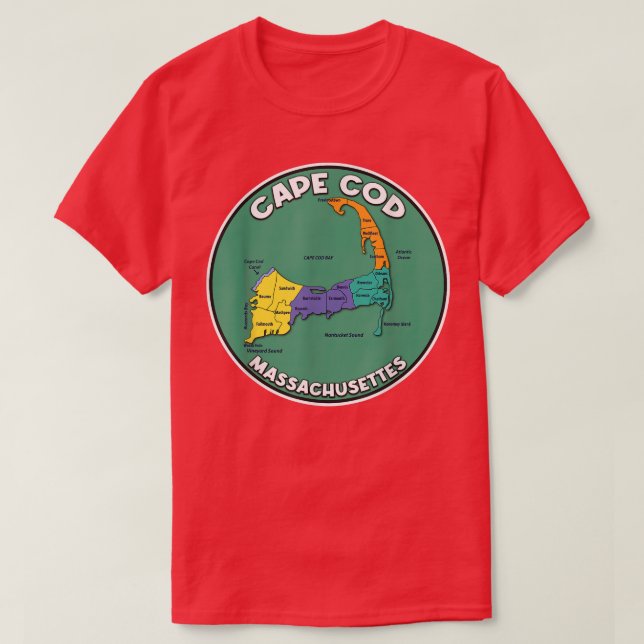Cape Massachusetts Boston Hyannis Dennis Ocean Cap T Shirt (Design framsida)