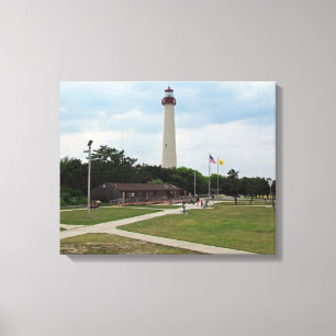 Cape May fyr Canvastryck