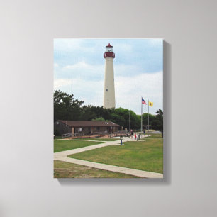 Cape May fyr Canvastryck