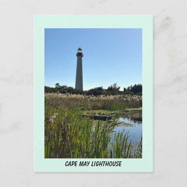 Cape May fyr Foto vykort (Framsida)