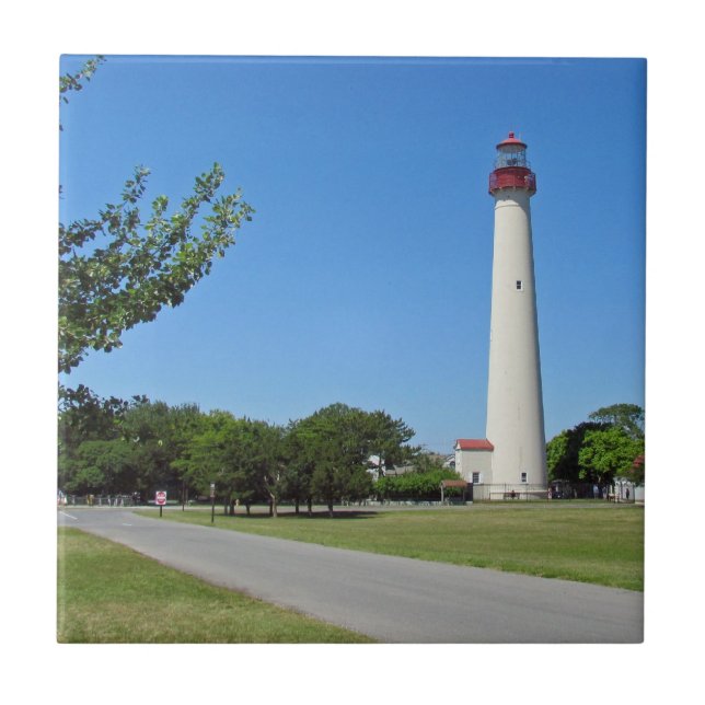 Cape May fyr Kakelplatta (Framsidan)