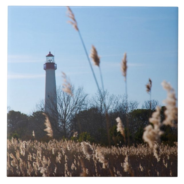 Cape May fyr Kakelplatta (Framsidan)