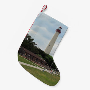 Cape May fyr Liten Julstrumpa