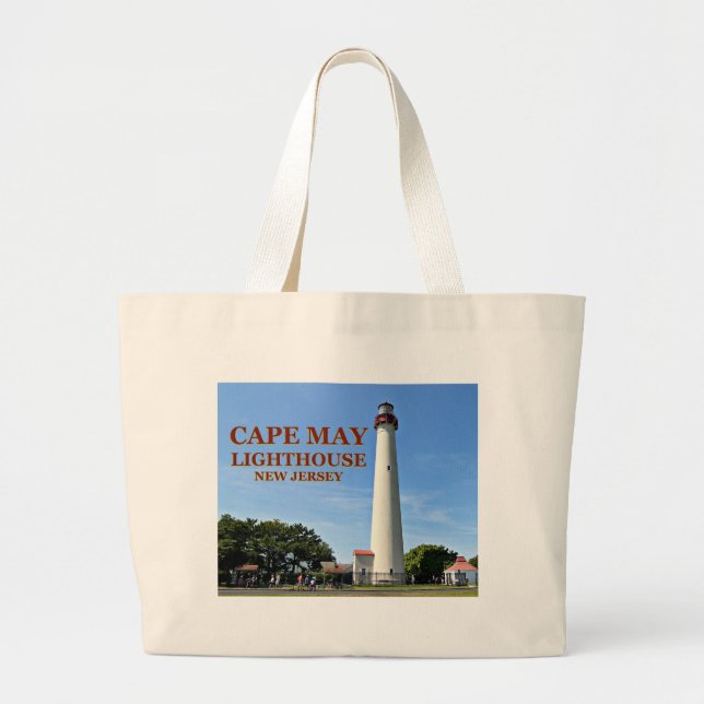 Cape May fyr, New jersey Tote Bag Jumbo Tygkasse (Framsidan)