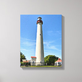 Cape May fyr, New jersey Wrapped Canvas