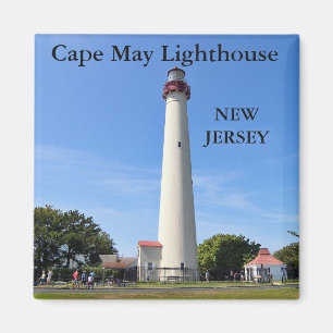 Cape May fyr som är ny - jerseymagnet Magnet