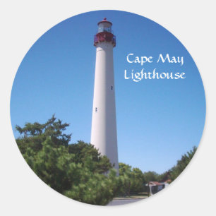 Cape May fyrklistermärkear Runt Klistermärke