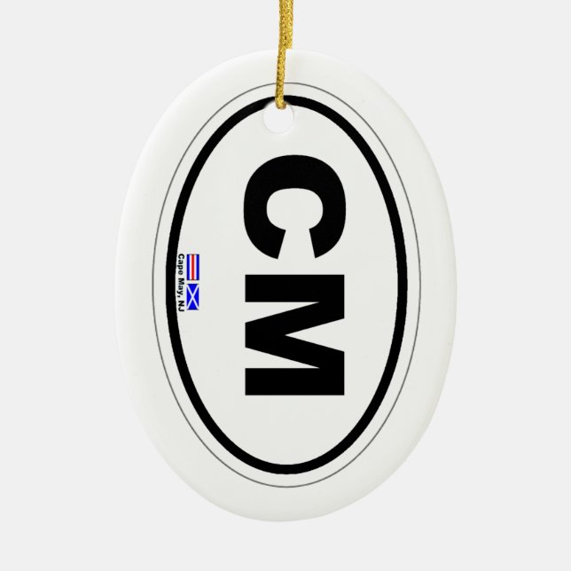 Cape May. Julgransprydnad Keramik (Framsidan)