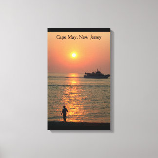 Cape May Land & Sea Wrapped Canvas