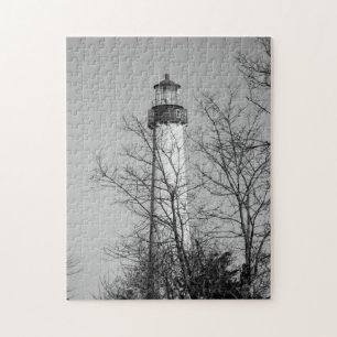 Cape May Light b/w Pussel