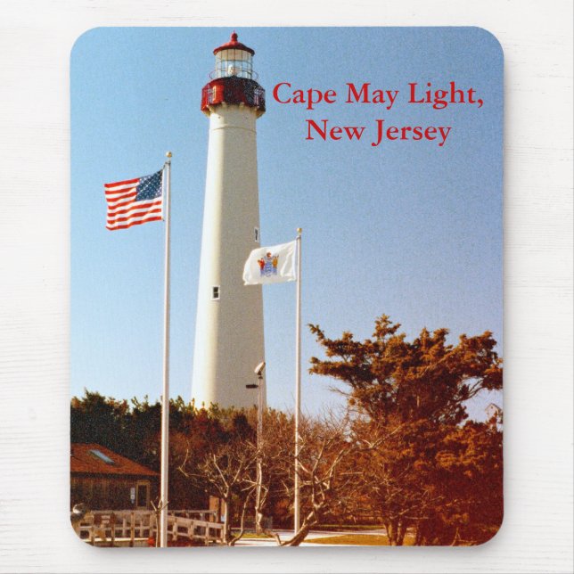Cape May Light, New jersey Mousepad Musmatta (Framsidan)