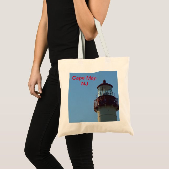 Cape May Lighthouse Bag Tygkasse (Framsida (produkt))