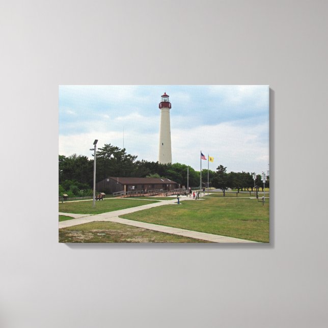 Cape May Lighthouse Canvastryck (Framsida)