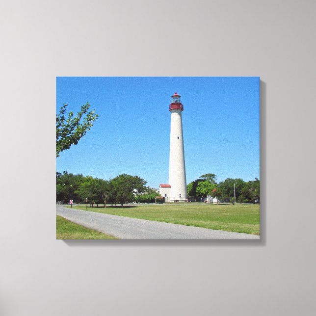 Cape May Lighthouse Canvastryck (Framsida)