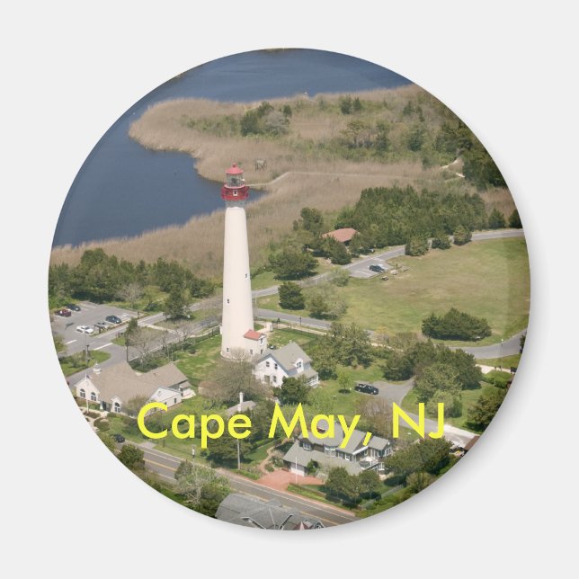 Cape May Lighthouse, Cape May, NJ Magnet (Framsidan)