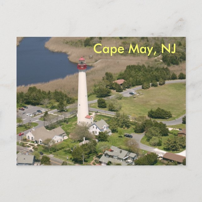 Cape May Lighthouse, Cape May, NJ Vykort (Framsida)