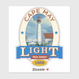 Cape May Lighthouse Klistermärken