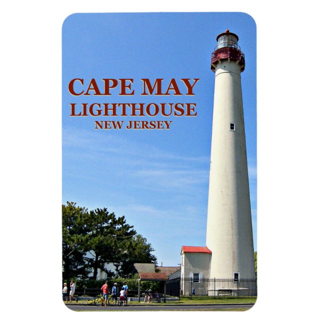 Cape May Lighthouse, New jersey Flexi Magnet (Vertikal)