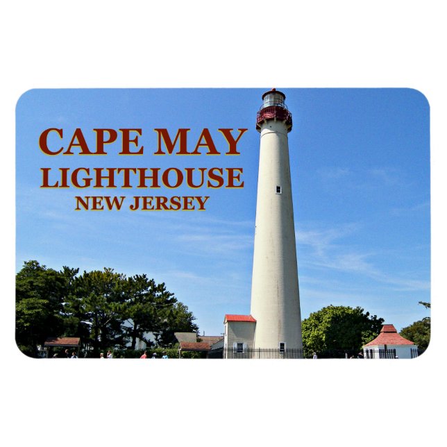 Cape May Lighthouse, New jersey Flexi Magnet (Horisontell)