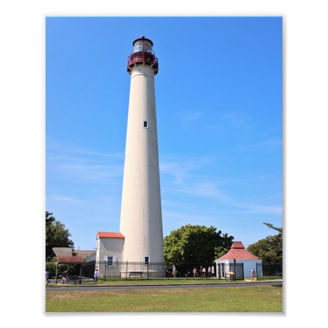 Cape May Lighthouse, New jersey Photo Print Fototryck (Framsidan)