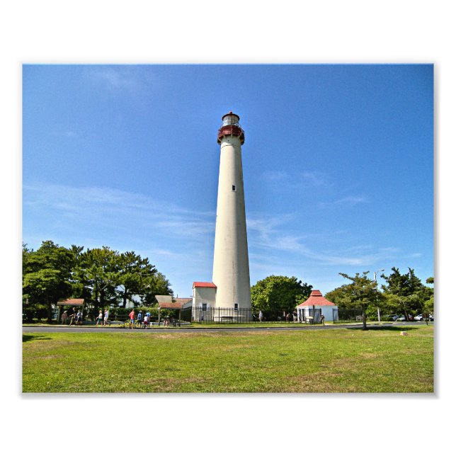 Cape May Lighthouse, New jersey Photo Print Fototryck (Framsidan)