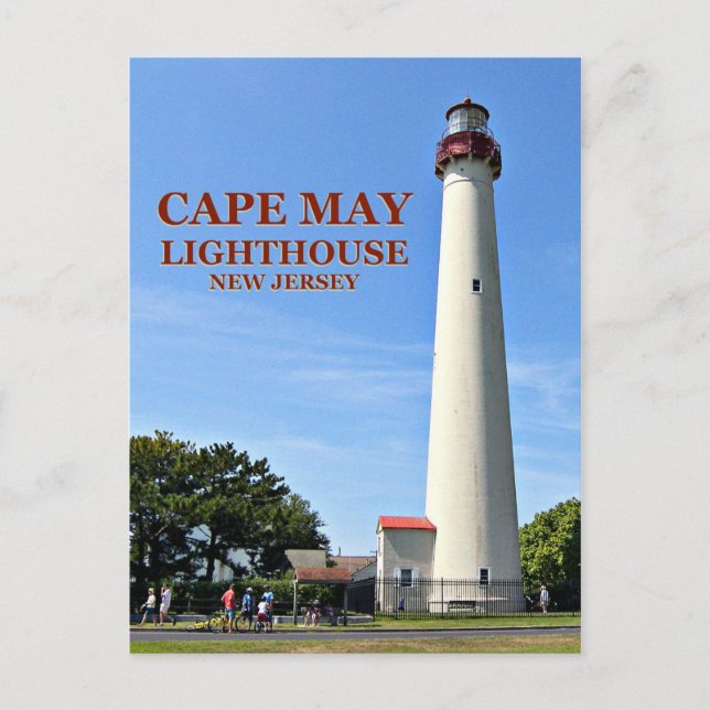 Cape May Lighthouse, New jersey vykort (Framsida)