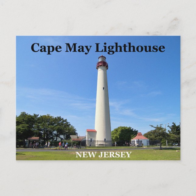 Cape May Lighthouse, New jersey vykort (Framsida)