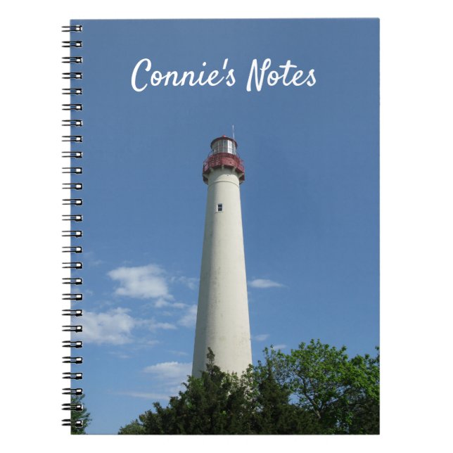 Cape May Lighthouse New jersey Writing Journal Anteckningsbok (Framsidan)