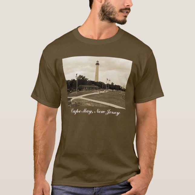 Cape May Lighthouse T-Shirt (Framsida)