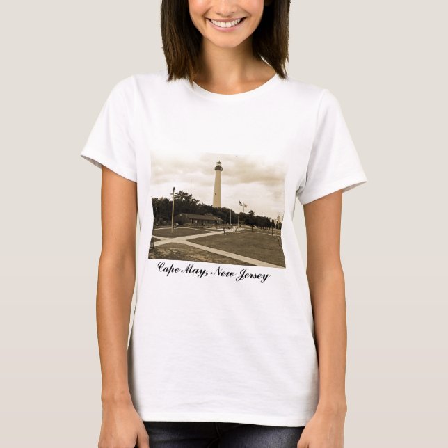 Cape May Lighthouse Tee Shirt (Framsida)