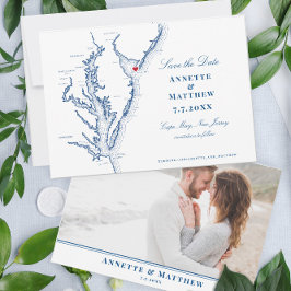 Cape May New jersey Chesapeake Bay Elegant Karta Spara Datumet