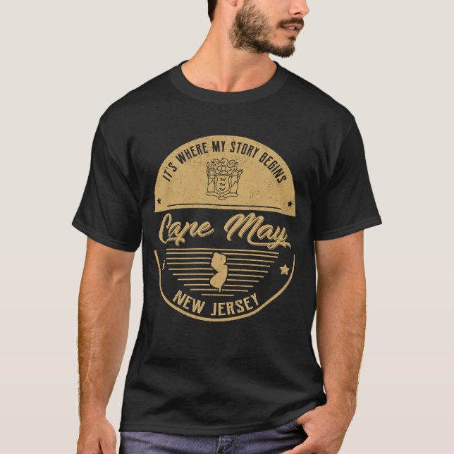 Cape May New jersey Det är där min berättelse börj T Shirt (Framsida)