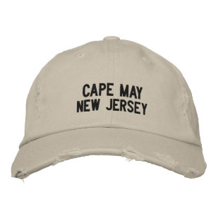 Cape May, New jersey Embroied Cap Broderad Keps