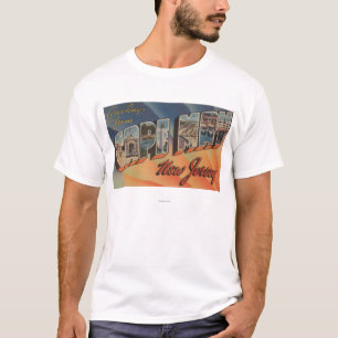 Cape May, New jersey-Large Brev Scenes T-shirt